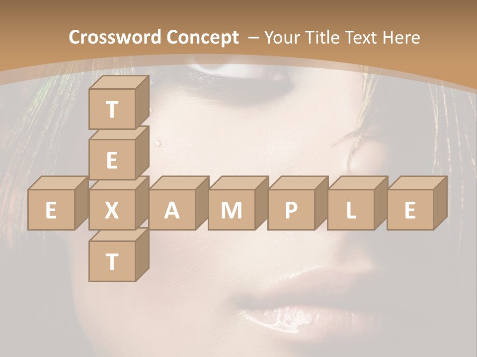 Portrait Skin Black PowerPoint Template