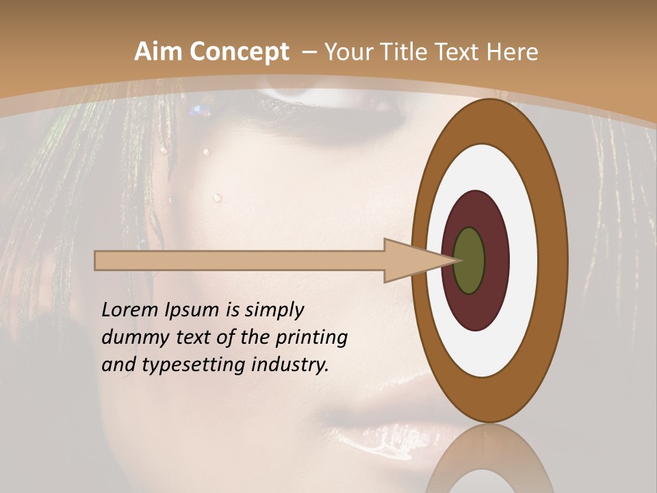 Portrait Skin Black PowerPoint Template