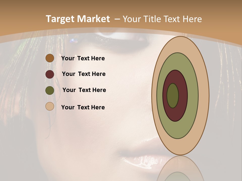 Portrait Skin Black PowerPoint Template