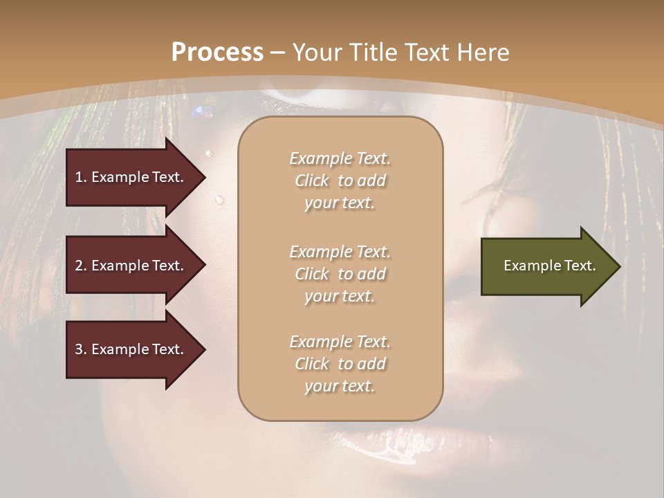 Portrait Skin Black PowerPoint Template