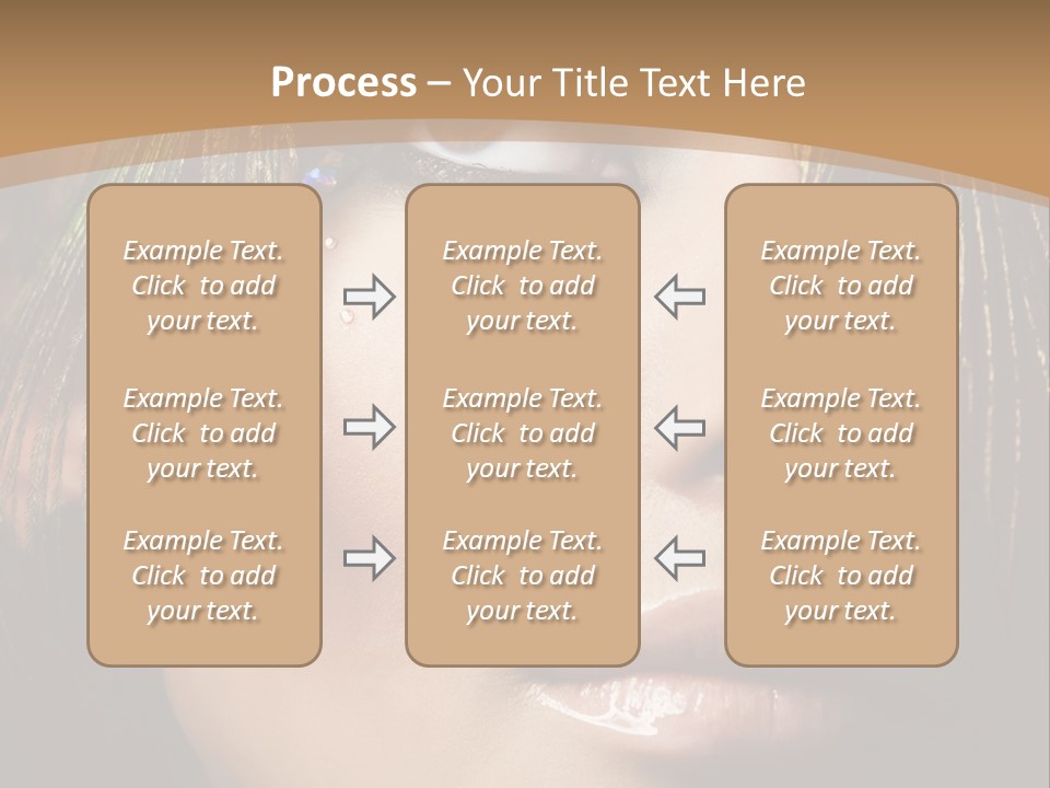 Portrait Skin Black PowerPoint Template
