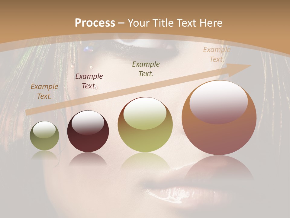 Portrait Skin Black PowerPoint Template