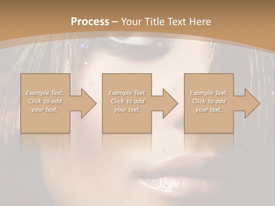 Portrait Skin Black PowerPoint Template