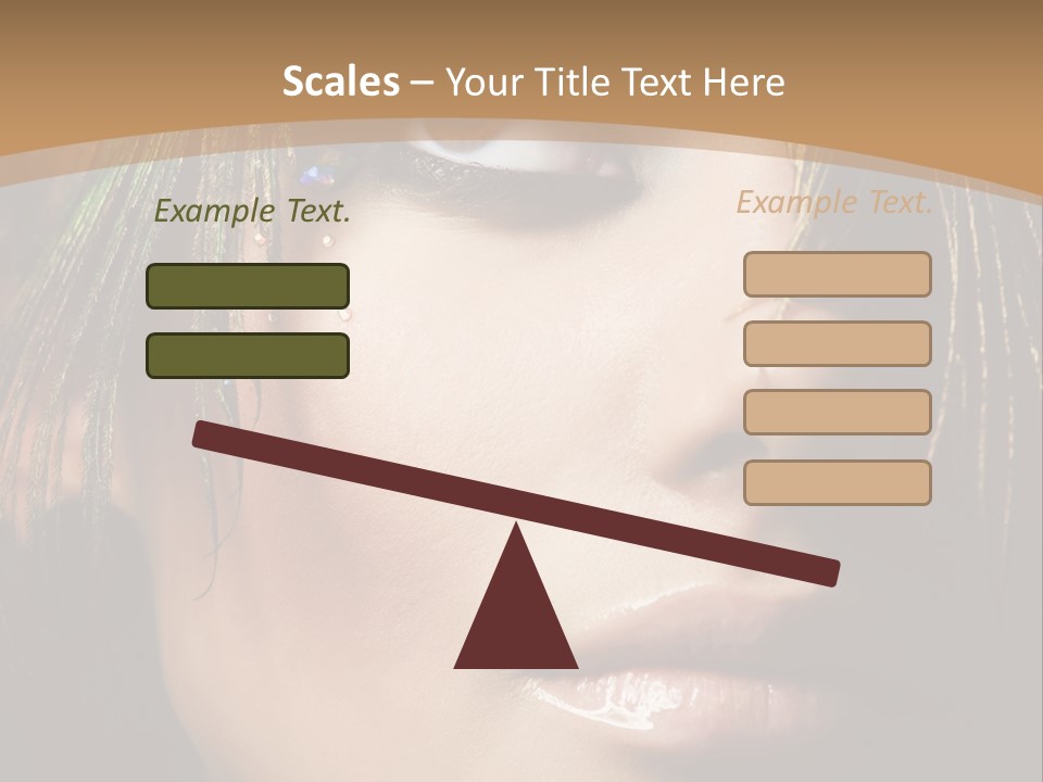 Portrait Skin Black PowerPoint Template