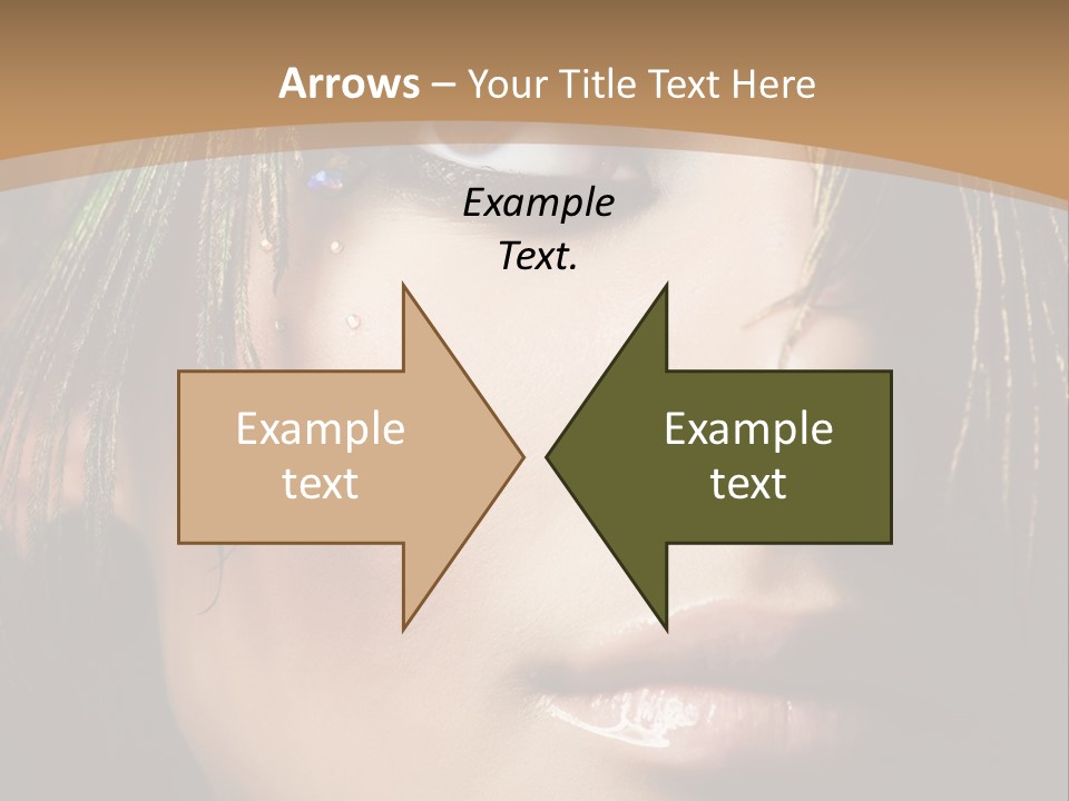 Portrait Skin Black PowerPoint Template