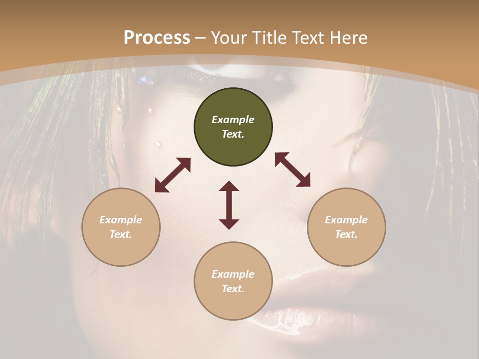 Portrait Skin Black PowerPoint Template