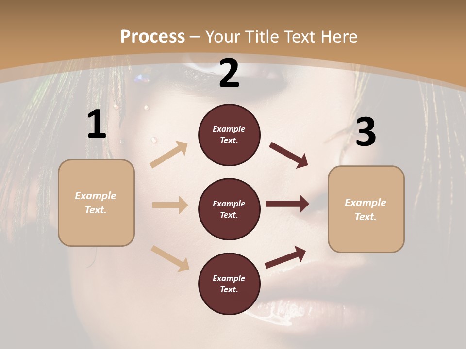 Portrait Skin Black PowerPoint Template