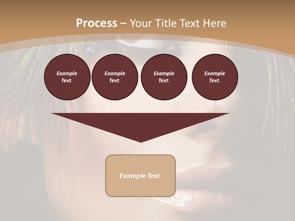 Portrait Skin Black PowerPoint Template