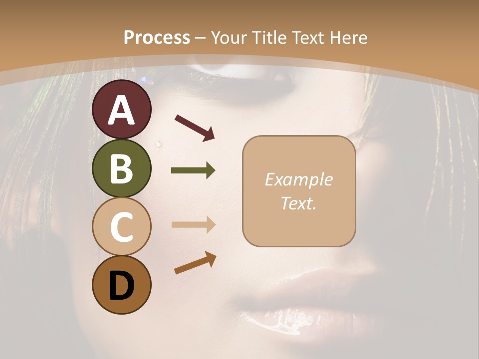 Portrait Skin Black PowerPoint Template