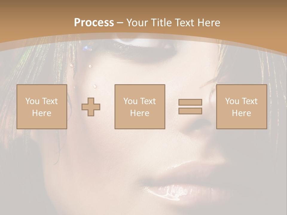 Portrait Skin Black PowerPoint Template