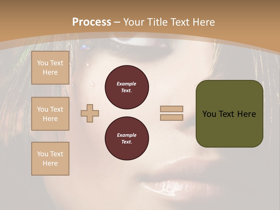 Portrait Skin Black PowerPoint Template