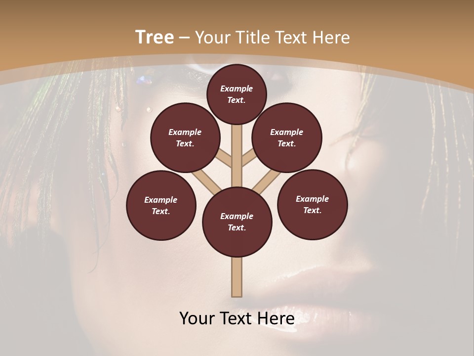 Portrait Skin Black PowerPoint Template