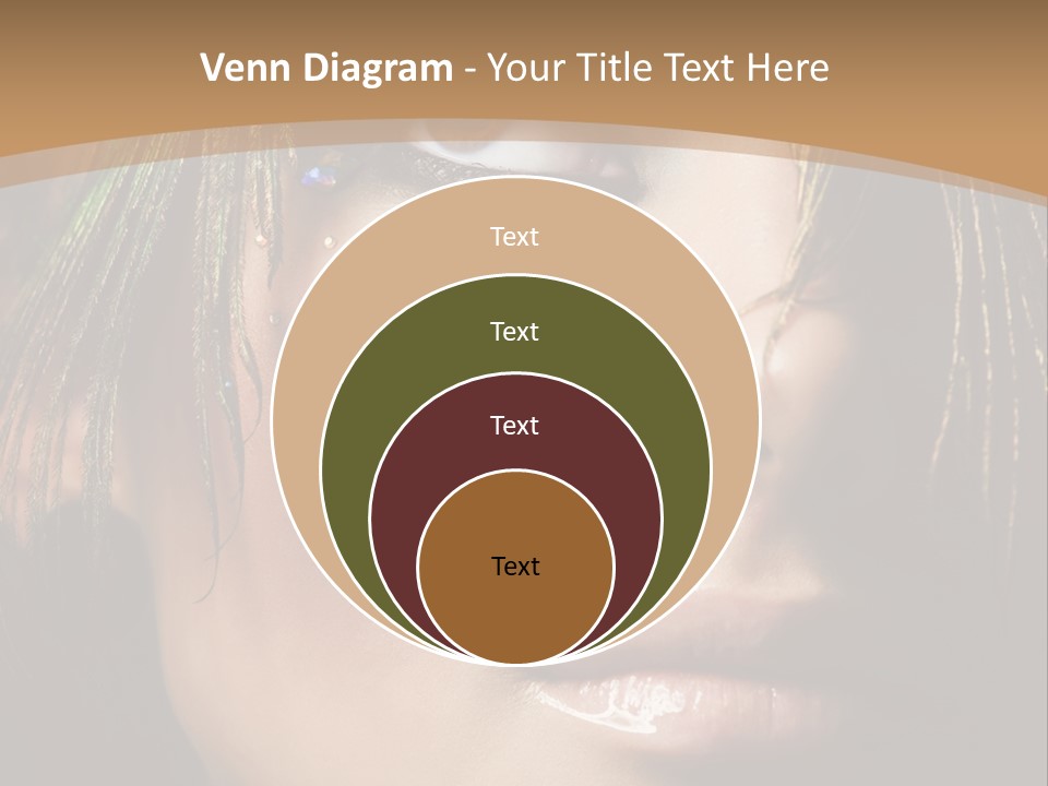 Portrait Skin Black PowerPoint Template