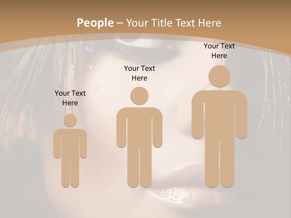 Portrait Skin Black PowerPoint Template