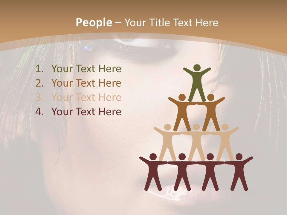 Portrait Skin Black PowerPoint Template