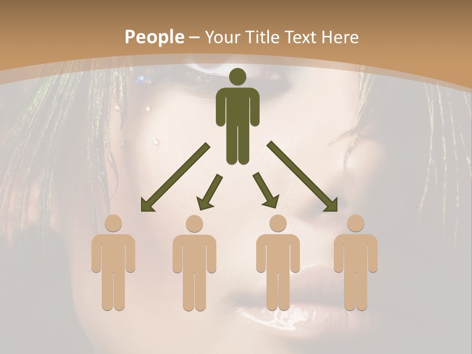 Portrait Skin Black PowerPoint Template