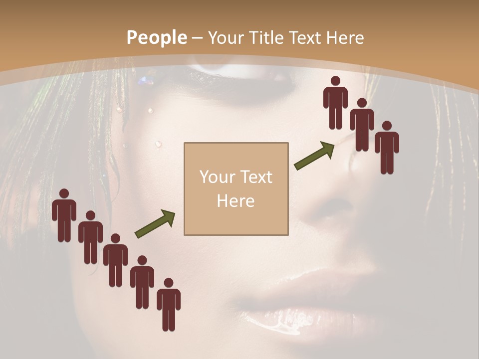 Portrait Skin Black PowerPoint Template