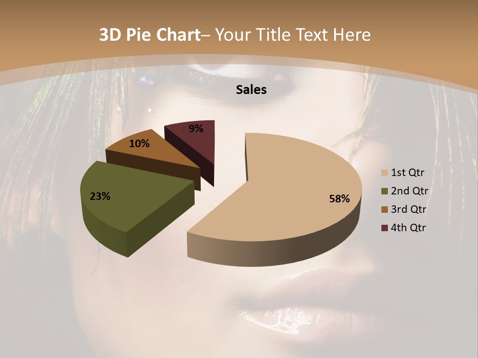 Portrait Skin Black PowerPoint Template