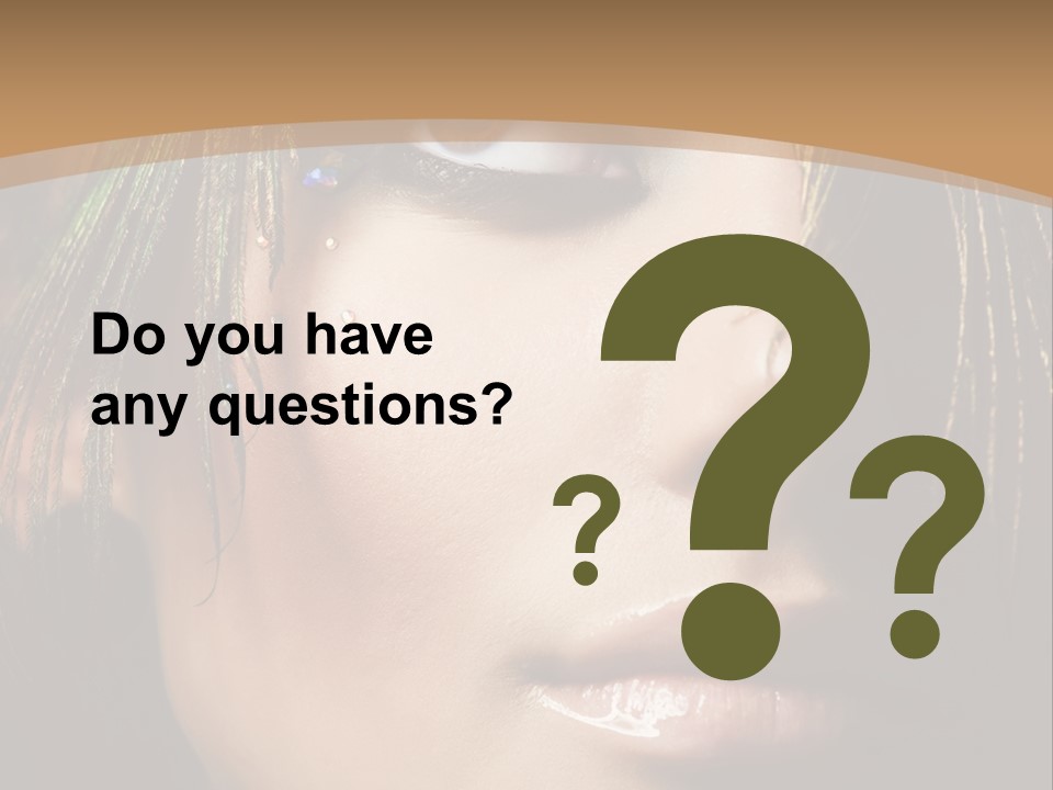 Portrait Skin Black PowerPoint Template