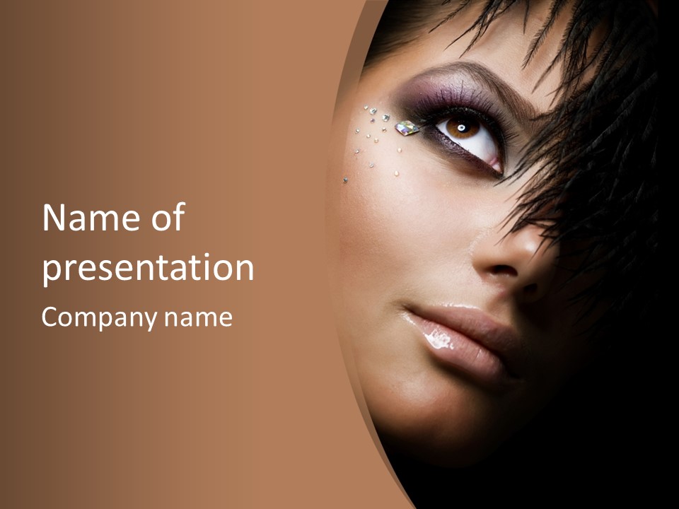 Woman Perfect Complexion PowerPoint Template