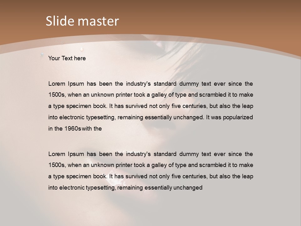 Woman Perfect Complexion PowerPoint Template