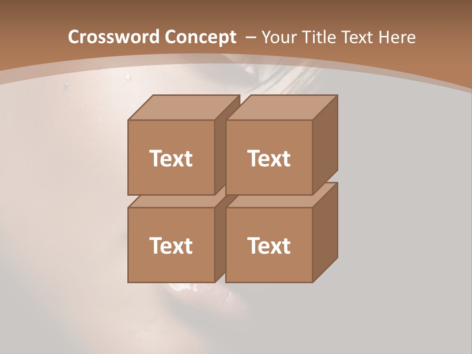 Woman Perfect Complexion PowerPoint Template