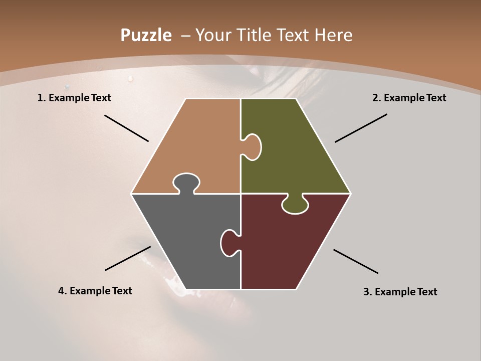 Woman Perfect Complexion PowerPoint Template