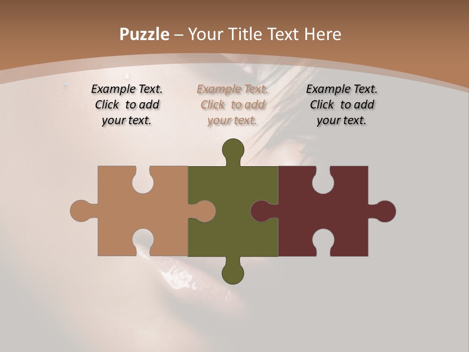 Woman Perfect Complexion PowerPoint Template