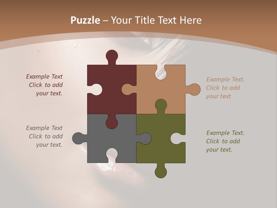 Woman Perfect Complexion PowerPoint Template