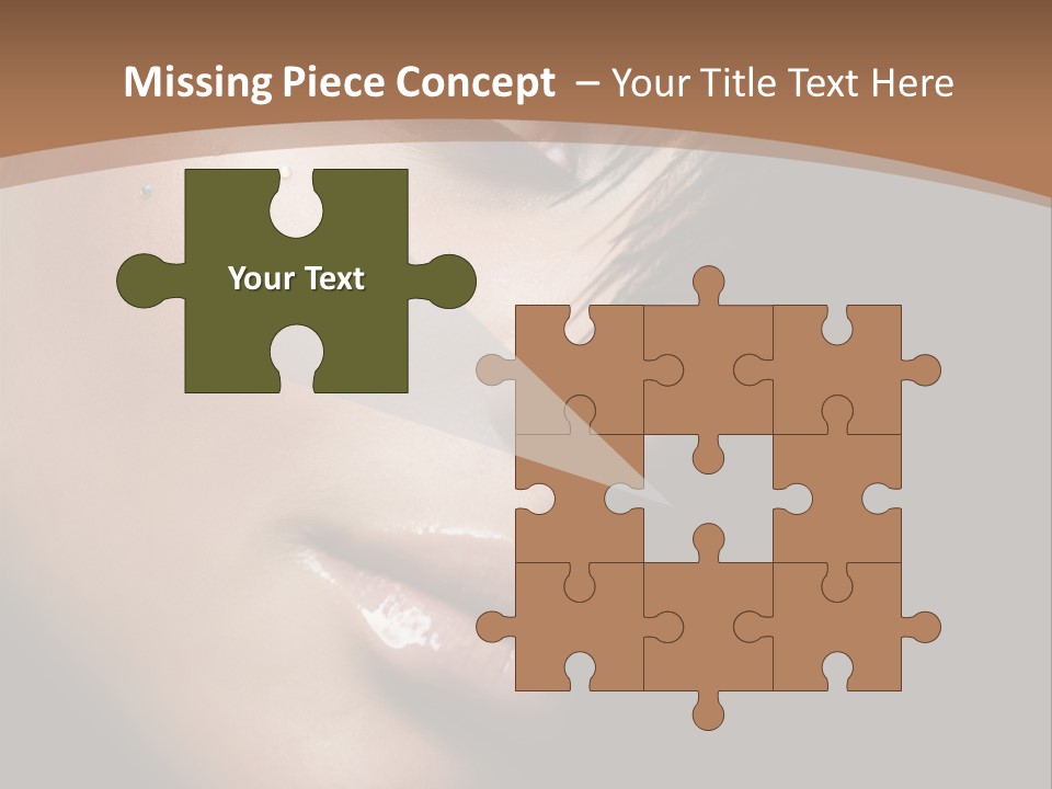 Woman Perfect Complexion PowerPoint Template