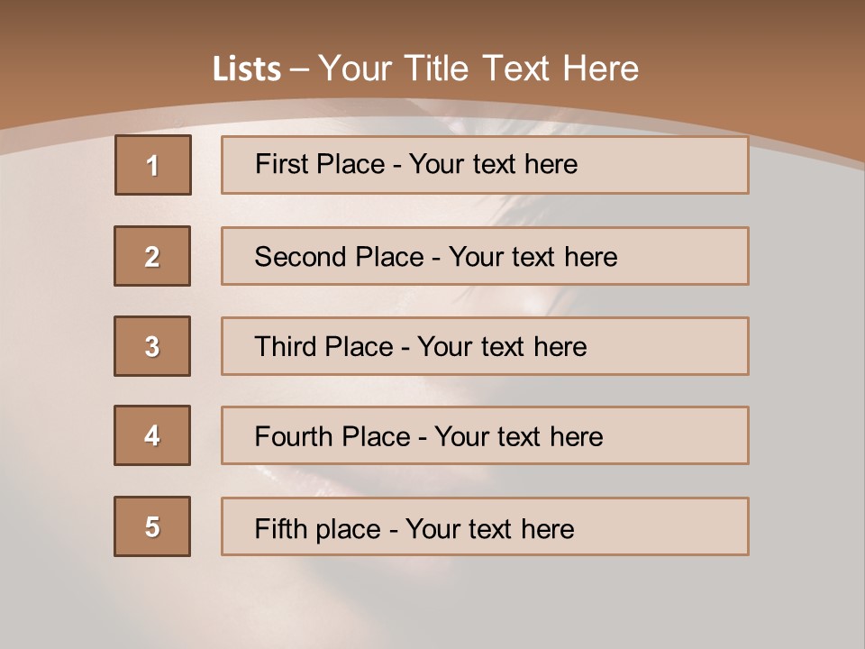 Woman Perfect Complexion PowerPoint Template