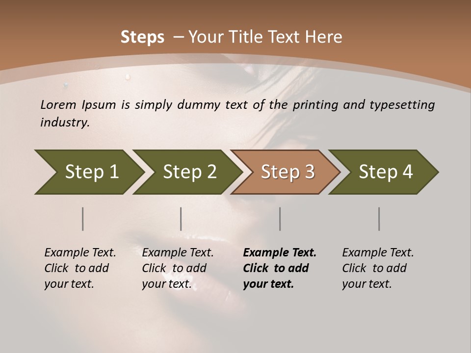 Woman Perfect Complexion PowerPoint Template