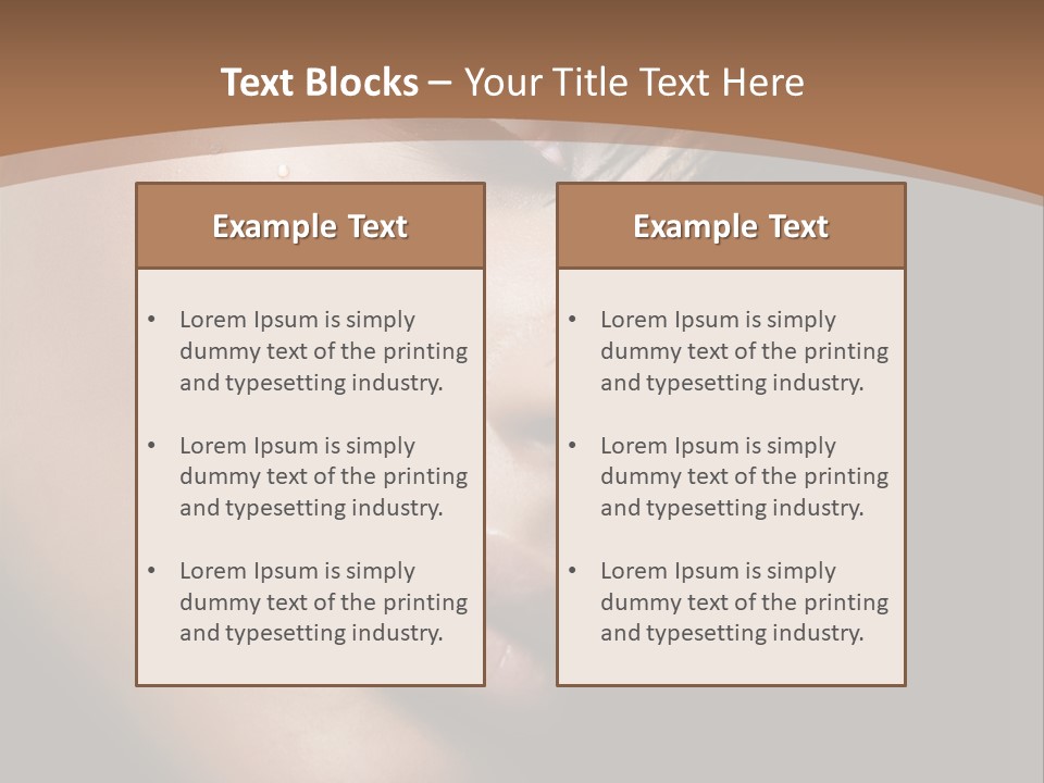 Woman Perfect Complexion PowerPoint Template