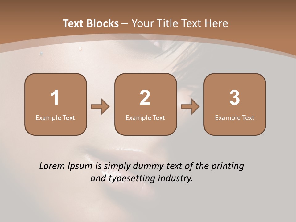 Woman Perfect Complexion PowerPoint Template