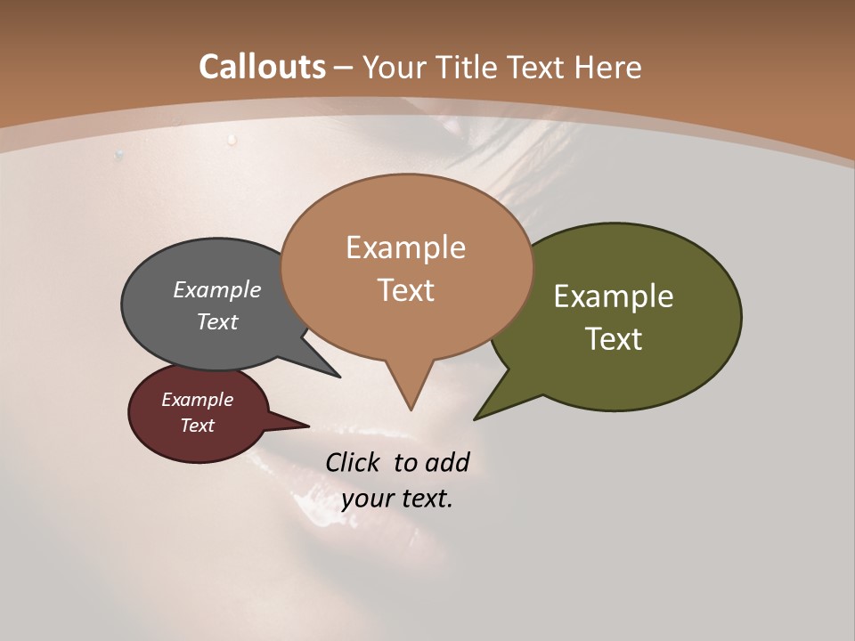 Woman Perfect Complexion PowerPoint Template