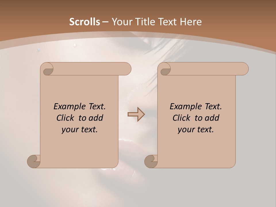 Woman Perfect Complexion PowerPoint Template