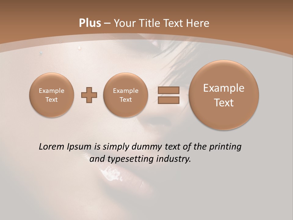 Woman Perfect Complexion PowerPoint Template