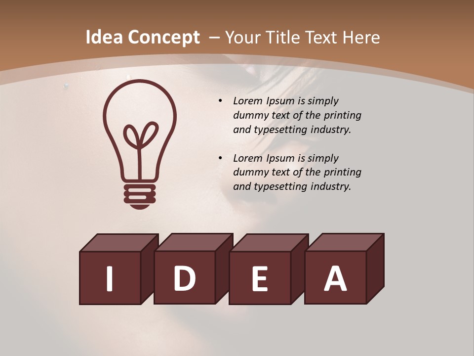 Woman Perfect Complexion PowerPoint Template