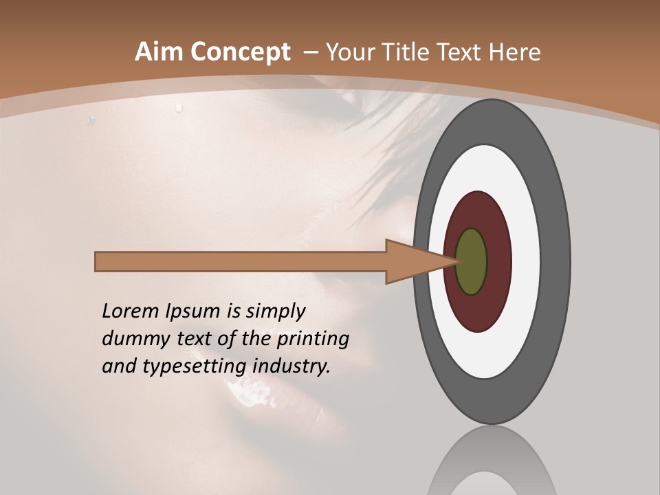 Woman Perfect Complexion PowerPoint Template