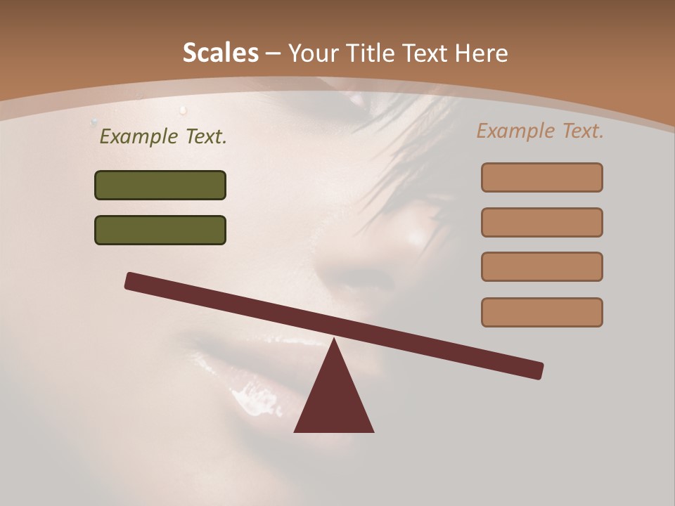 Woman Perfect Complexion PowerPoint Template