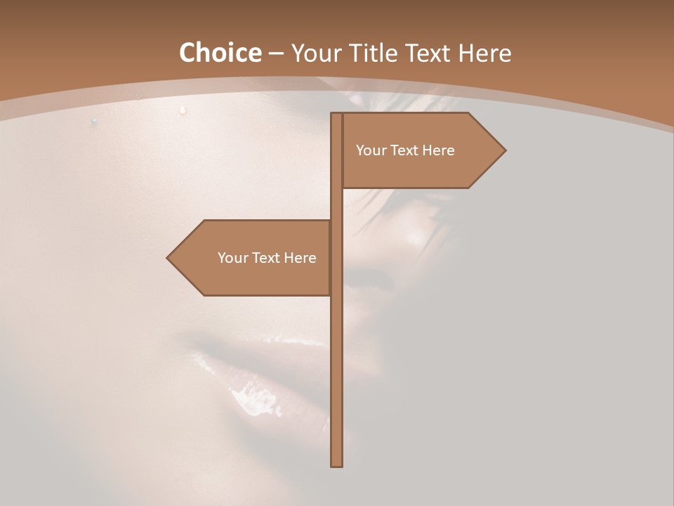 Woman Perfect Complexion PowerPoint Template