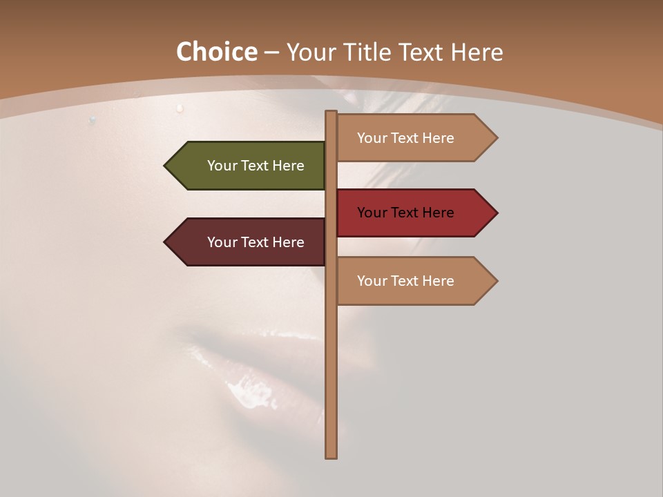 Woman Perfect Complexion PowerPoint Template