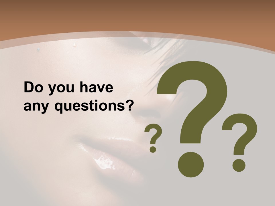 Woman Perfect Complexion PowerPoint Template