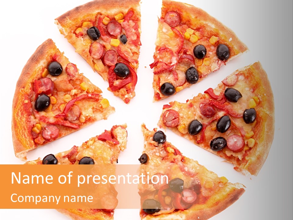 Pizza Hot Food PowerPoint Template