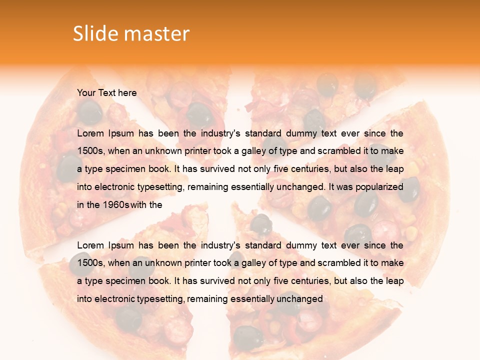 Pizza Hot Food PowerPoint Template