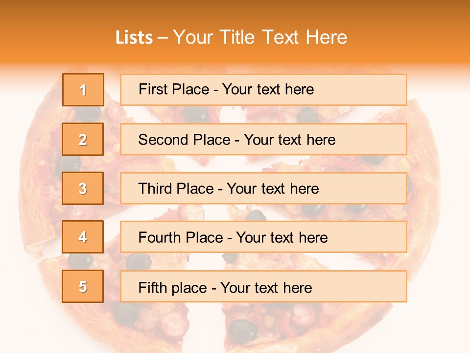 Pizza Hot Food PowerPoint Template