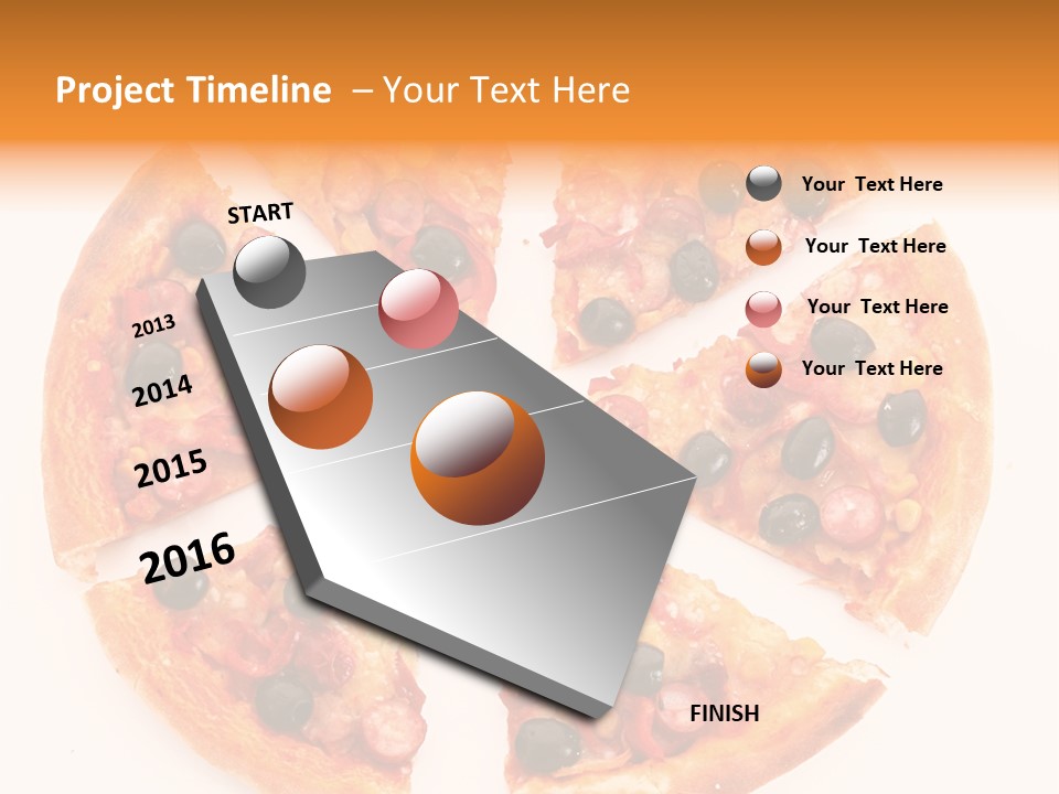 Pizza Hot Food PowerPoint Template