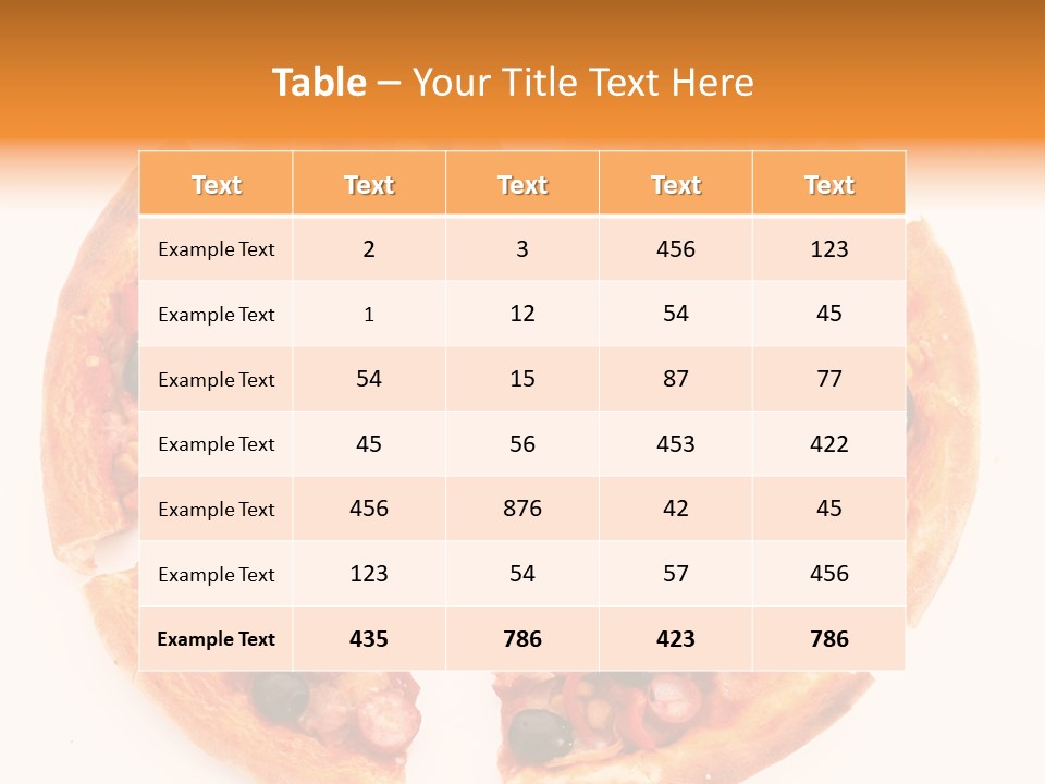 Pizza Hot Food PowerPoint Template