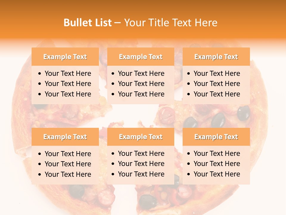 Pizza Hot Food PowerPoint Template