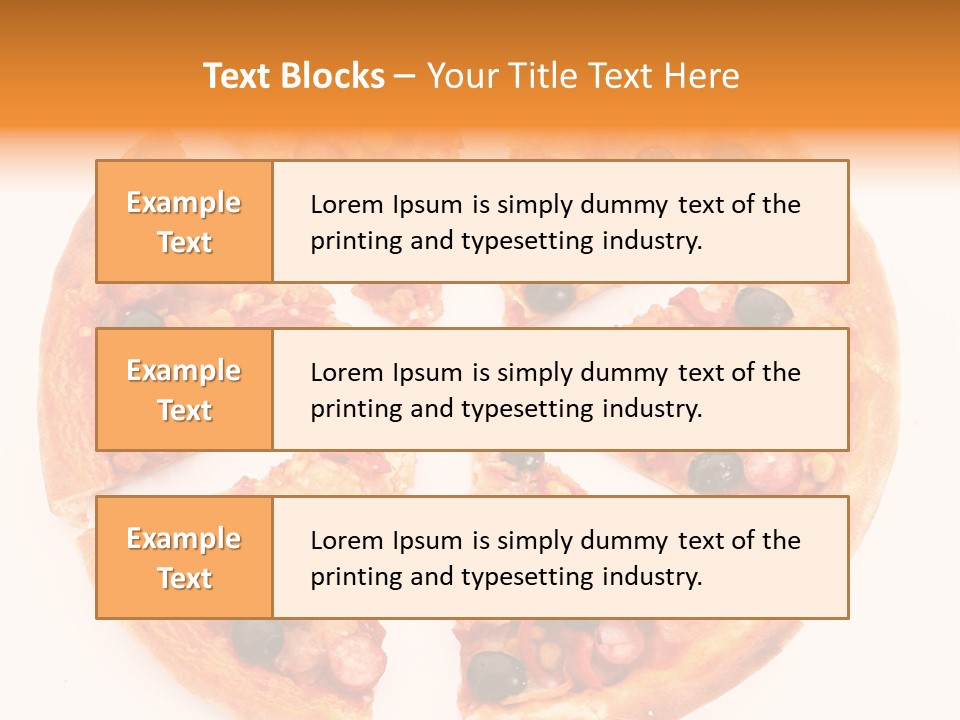 Pizza Hot Food PowerPoint Template